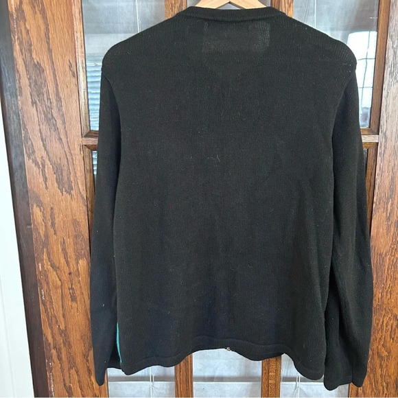 Victoria Jones Women's Medium Patchwork Christmas‎ Holiday Sweater Embellished - Picture 9 of 11